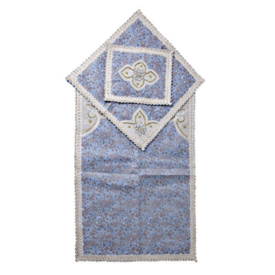 Tapis de prière en Termeh persan de luxe, Sajada mince Paisley rouge