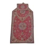 Tapis de prière en Termeh persan de luxe, Sajada marron islamique