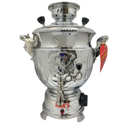 Machine à thé samovar électrique persan design traditionnel 6 litres