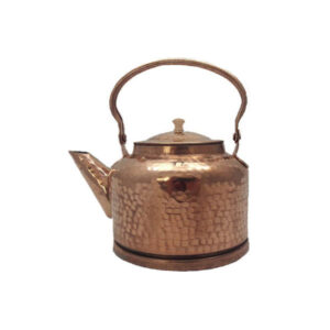 Bouilloire en cuivre persan durable pour cuisinière traditionnelle martelée Lava