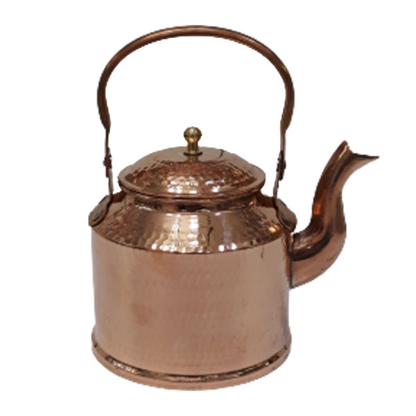 Bouilloire en cuivre persan durable pour cuisinière traditionnelle martelée Lavan