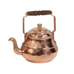 Bouilloire en cuivre persan durable pour cuisinière traditionnelle martelée Lux