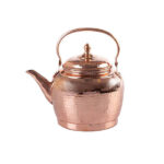 Bouilloire en cuivre persan durable pour cuisinière traditionnelle martelée