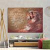 Toile d'art persane - Roi & Reine imprimés