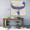 Toile d'art persane - Calligraphie Parsi imprimée