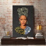 Toile d’art persane – Rihanna imprimée