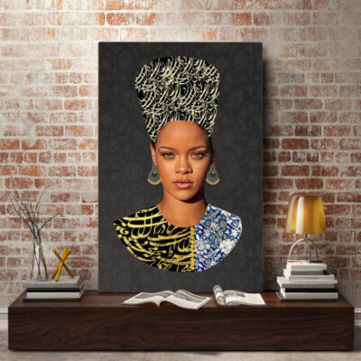 Toile d’art persane – Rihanna imprimée
