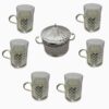 Ensemble à thé et café persan en métal - Style vintage