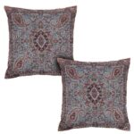 Coussin en Termeh Persan – Modèle Banafshe (2X) | Design floral élégant