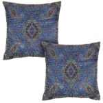Coussin en Termeh Persan – Modèle Salari (2X) | Textile persan traditionnel