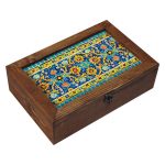 Boîte Organisatrice de Sachets de Thé en Bois avec Coffres Persan Arya