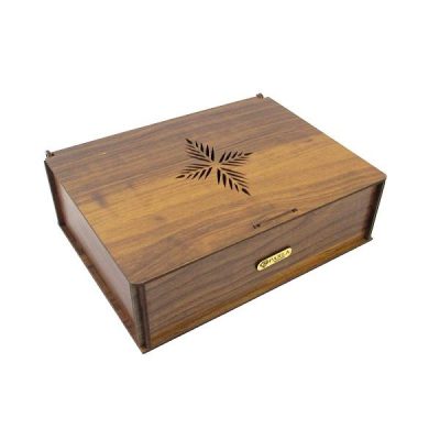 Boîte Organisatrice de Sachets de Thé en Bois avec Coffres Sunny