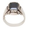 Bague en Argent Hématite Persane Pierre Précieuse Hadid pour Hommes Mahan