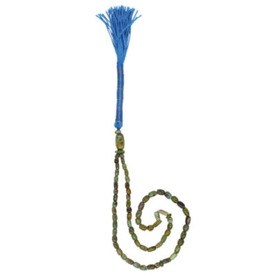 Chapelet en turquoise de Neyshabur : 66 perles de prière artisanales