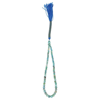Chapelet en turquoise de Neyshabur : 66 perles de prière artisanales Lana