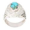 Bague en Argent Persan avec Turquoise de Neyshabur Ahmadi