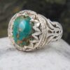 Bague en Argent Persan avec Turquoise de Neyshabur Sanam