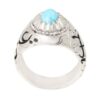 Bague en Argent Persan avec Turquoise de Neyshabur Sarin
