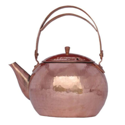 Bouilloire en cuivre persan durable pour cuisinière traditionnelle martelée Afsari