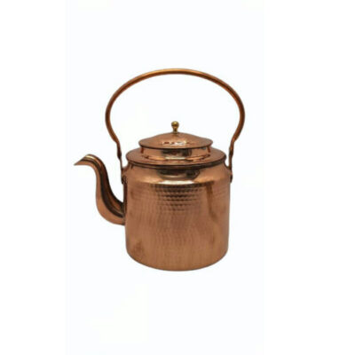 Bouilloire en cuivre persan durable pour cuisinière traditionnelle martelée Hamta