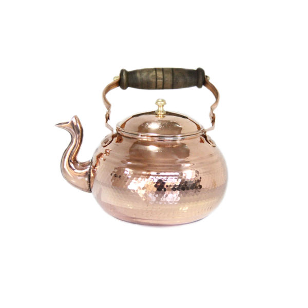 Bouilloire en cuivre persan durable pour cuisinière traditionnelle martelée Nazeri