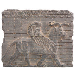 Réplique d’inscription – Lion ailé inspirée de l’Antiquité perse