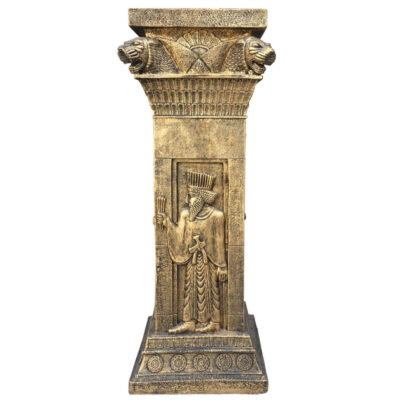 Figurine historique de soldat achéménide iranien gravé sur colonne