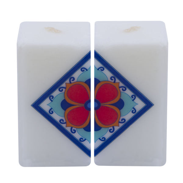 Set of 2 Persian Candles - Model Cube
