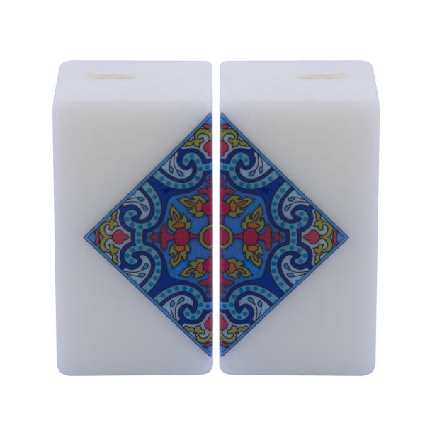 Set of 2 Persian Candles - Model Cube 03