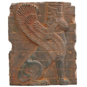 Réplique d’inscription – Lion ailé en briques inspirée de l’Antiquité perse