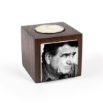 Porte-bougie en bois persan cube Shajarian
