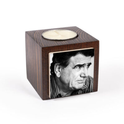 Porte-bougie en bois persan cube Shajarian