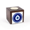 Porte-bougie en bois persan cube Cheshm Zakhm (2x)