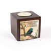 Porte-bougie en bois persan cube Parand (2x)