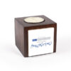 Porte-bougie en bois persan cube Poème de Saadi (2x)