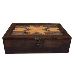 Boîte Organisatrice de Sachets de Thé en Bois avec Coffres Arka
