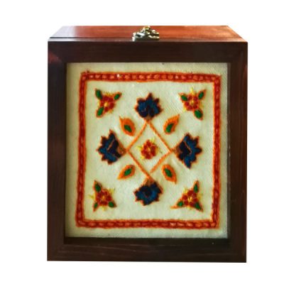 Boîte Organisatrice de Sachets de Thé en Bois avec Coffres Patte