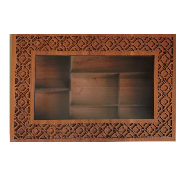 Boîte Organisatrice de Sachets de Thé en Bois avec Coffres Sun
