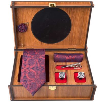 Ensemble Cravate, Pochette & Boutons de Manchette pour Homme – Banafsheh de Luxe
