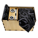Ensemble Cravate, Pochette & Boutons de Manchette pour Homme – Bita de Luxe
