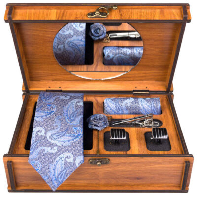 Ensemble Cravate, Pochette & Boutons de Manchette pour Homme – Darya de Luxe