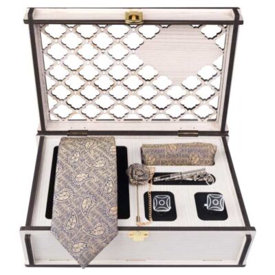 Ensemble Cravate, Pochette & Boutons de Manchette pour Homme – Dayan de Luxe