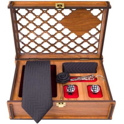 Ensemble Cravate, Pochette & Boutons de Manchette pour Homme – Golin de Luxe