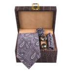Ensemble Cravate, Pochette & Boutons de Manchette pour Homme – Hooman de Luxe