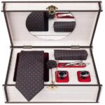 Ensemble Cravate, Pochette & Boutons de Manchette pour Homme – Irvan de Luxe