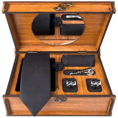 Ensemble Cravate, Pochette & Boutons de Manchette pour Homme – Latif de Luxe