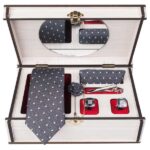 Ensemble Cravate, Pochette & Boutons de Manchette pour Homme – Sarvi de Luxe