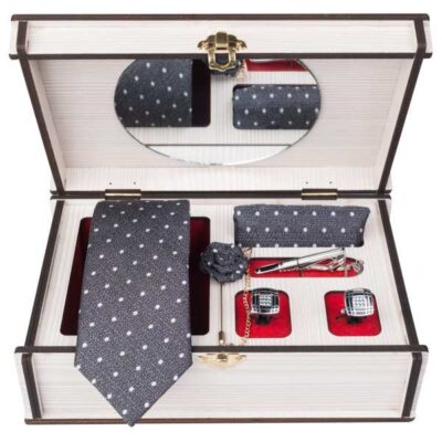 Ensemble Cravate, Pochette & Boutons de Manchette pour Homme – Sarvi de Luxe