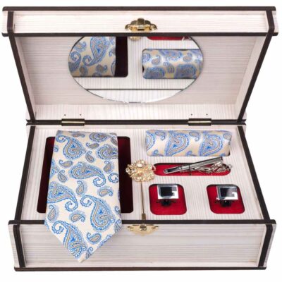 Ensemble Cravate, Pochette & Boutons de Manchette pour Homme – Termeh de Luxe