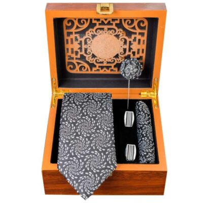 Ensemble Cravate, Pochette & Boutons de Manchette pour Homme – Vague de Luxe